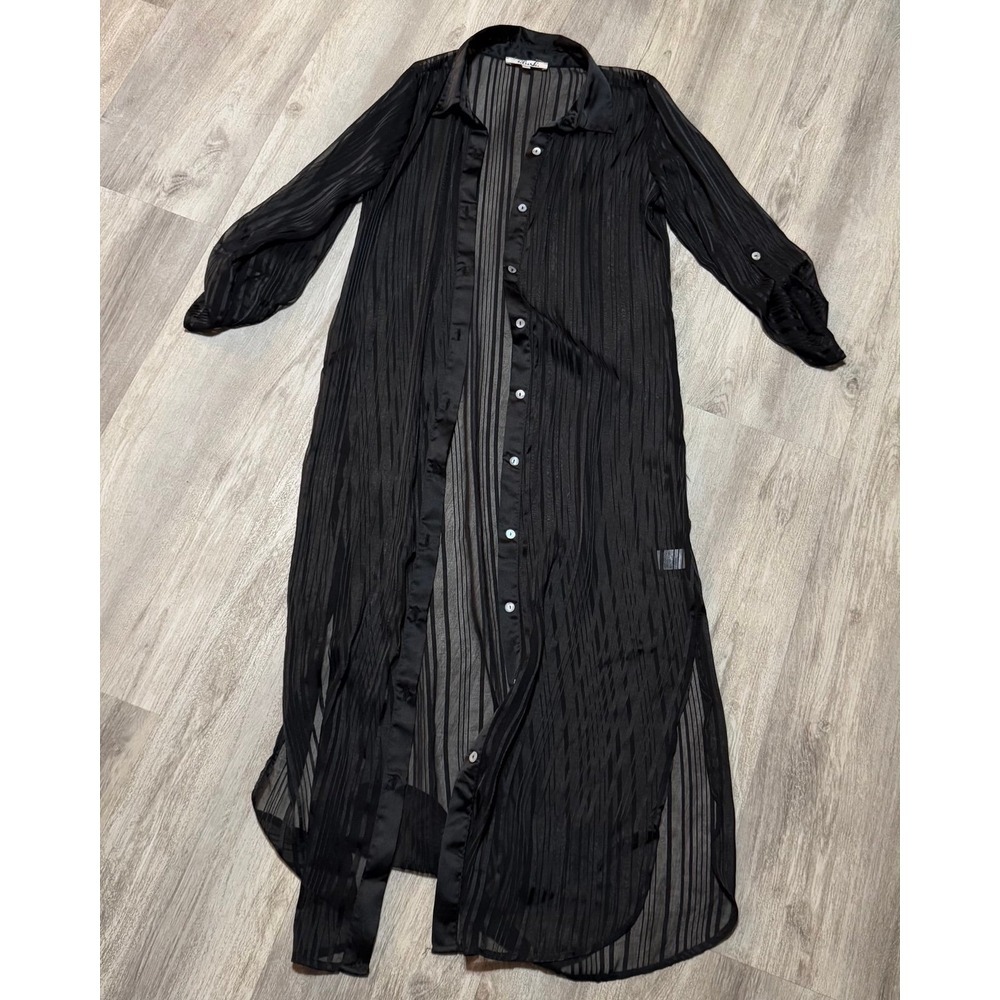Striped maxi shirt‎ dress size large